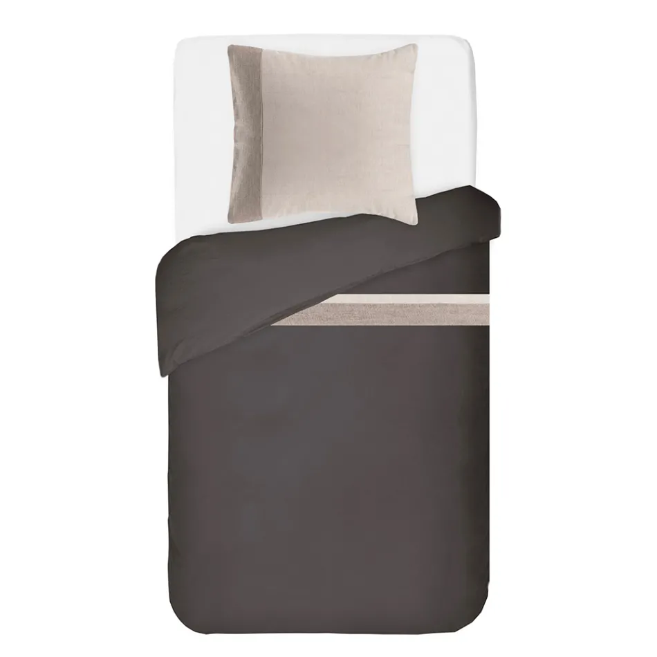 Parure Copripiumino in 90% Cotone e 10% Lino con 1 Federa Made in Italy - Nestle Viadurini