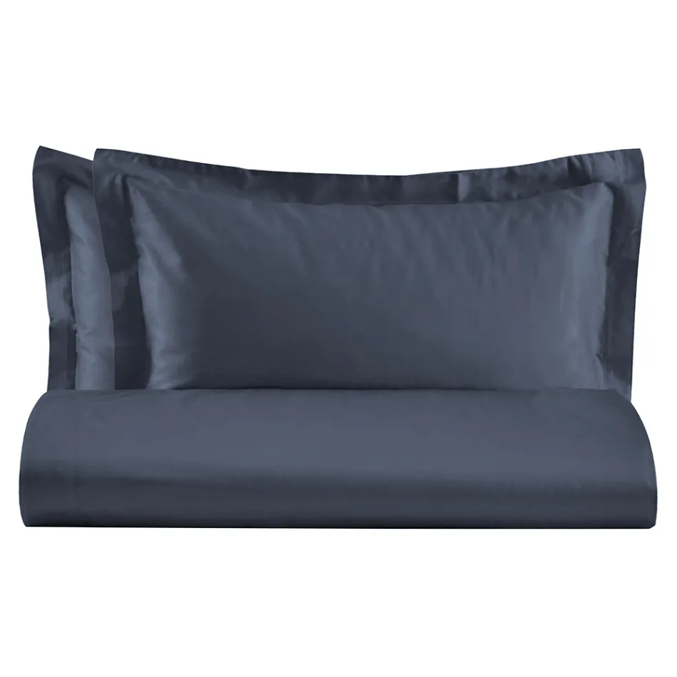 Parure Copripiumino Matrimoniale in 100% Raso di Cotone Made in Italy - Fluffy Viadurini