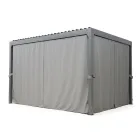 Pegola 3x4 mt in Alluminio Verniciato Antracite con Manovella - Levante Viadurini