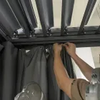 Pegola 3x4 mt in Alluminio Verniciato Antracite con Manovella - Levante Viadurini