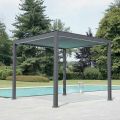 Pergola 3x4 mt in Alluminio Verniciato Antracite con Manovella - Levante
