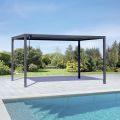 Pergola in Alluminio Antracite con Tetto Orientabile - Vitta