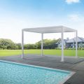 Pergola in Alluminio Bianco con Tetto Orientabile - Vitta