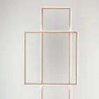 Piantana a LED in Metallo Verniciato Oro o Argento di Design - Formale Viadurini