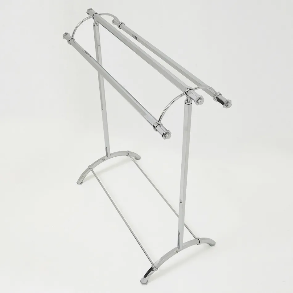 Piantana Appendi Asciugamani da Bagno Vintage in Ottone Made in Italy – Aristide Viadurini