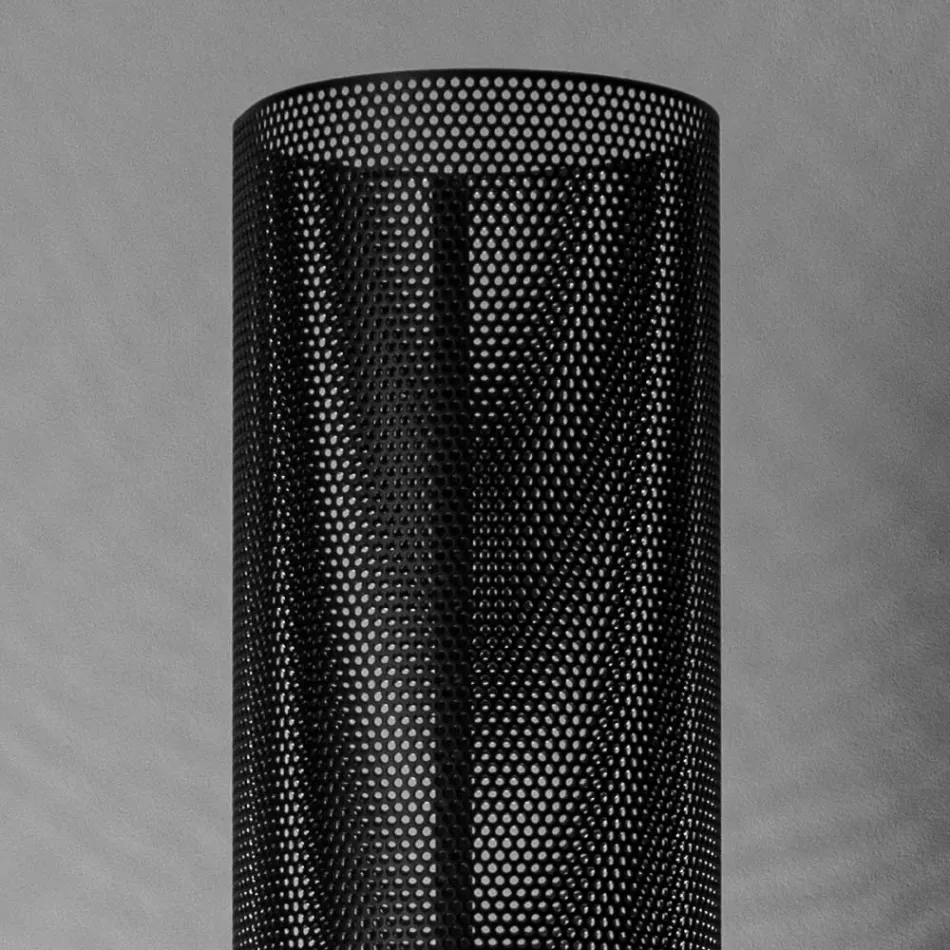 Piantana con Diffusore in Metallo Traforato Made in Italy - Come Viadurini