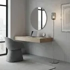 Piantana da Terra in Vetro Incamiciato o Trasparente Made in Italy - Sibilla Viadurini