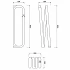 Piantana di design moderno realizzata in Italia, Sirolo Viadurini