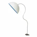 Piantana H210cm moderna In-es.artdesign Mezza Luna colorata nebulite Viadurini