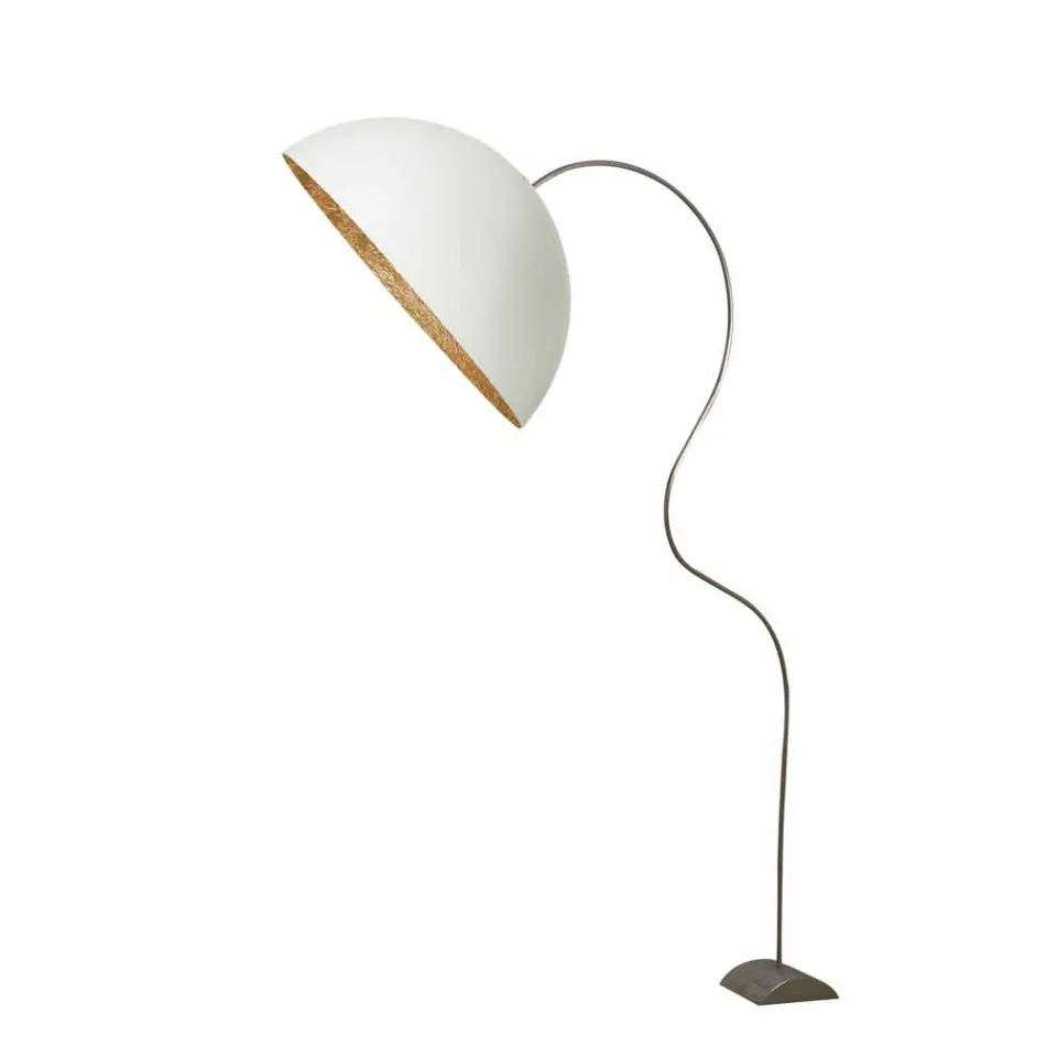 Piantana H210cm moderna In-es.artdesign Mezza Luna colorata nebulite Viadurini