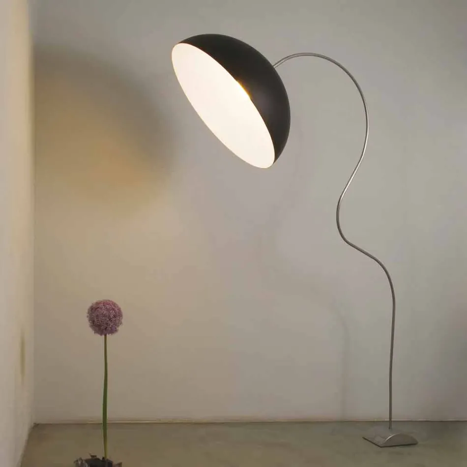 Piantana H210cm moderna In-es.artdesign Mezza Luna colorata nebulite Viadurini