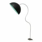 Piantana H210cm moderna In-es.artdesign Mezza Luna colorata nebulite Viadurini