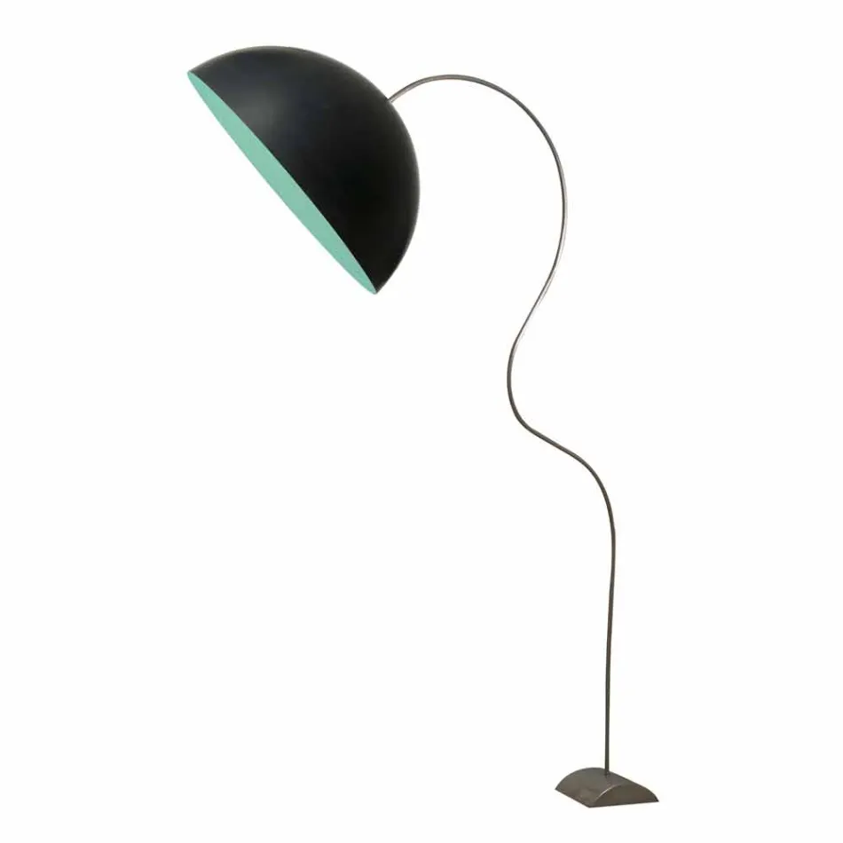 Piantana H210cm moderna In-es.artdesign Mezza Luna colorata nebulite Viadurini