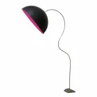 Piantana H210cm moderna In-es.artdesign Mezza Luna colorata nebulite Viadurini