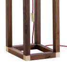 Piantana in onice e legno di design Grilli York fatta in Italia Viadurini