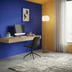 Piantana in Vetro di Due Finiture e Struttura in Metallo Made in Italy - Brera Viadurini