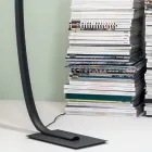 Piantana Moderna a LED Dimmerabile in Metallo Nero, Oro o Bianco - Gondola Viadurini