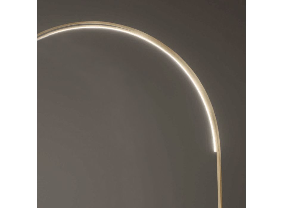 Piantana Moderna con Luce LED Dimmerabile in Metallo Verniciato - Picea Viadurini