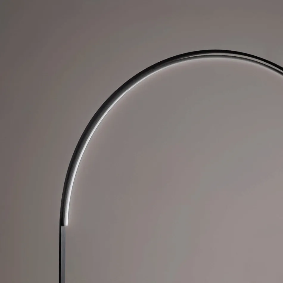 Piantana Moderna con Luce LED Dimmerabile in Metallo Verniciato - Picea Viadurini