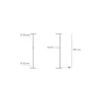 Piantana Realizzata in Metallo di Diverse Finiture Made in Italy - Lumi Viadurini