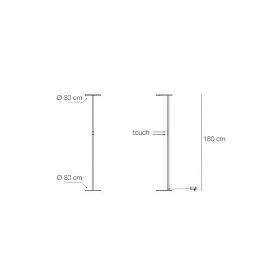Piantana Realizzata in Metallo di Diverse Finiture Made in Italy - Lumi Viadurini