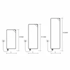 Piastra Radiante Elettrica a Parete Design Moderno fino a 1000 W - Book Viadurini