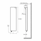 Piastra Radiante Elettrica a Parete Design Moderno fino a 1000 W - Book Viadurini