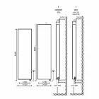 Piastra Radiante Elettrica Termoarredo Moderno a Parete fino 1000 W - Bent Viadurini