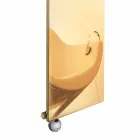 Piastra Radiante Elettrica Verticale in Oro Design Moderno fino a 1000 W - Ice Viadurini