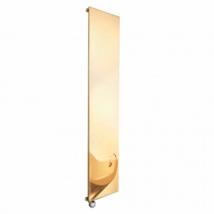 Piastra Radiante Elettrica Verticale in Oro Design Moderno fino a 1000 W - Ice Viadurini