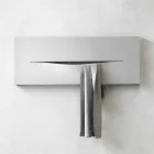 Piastra Radiante Idraulica Orizzontale Design in Acciaio fino 820 W - Cut Viadurini