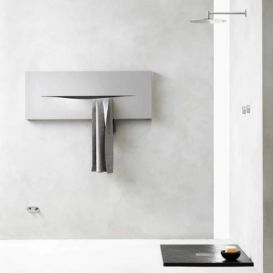 Piastra Radiante Idraulica Orizzontale Design in Acciaio fino 820 W - Cut Viadurini