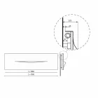 Piastra Radiante Idraulica Orizzontale Design in Acciaio fino 820 W - Cut Viadurini