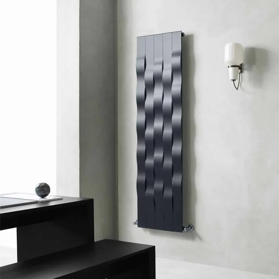 Piastra Radiante in Acciaio a 5 Barre Design Verticale fino a 1003 Watt - River Viadurini