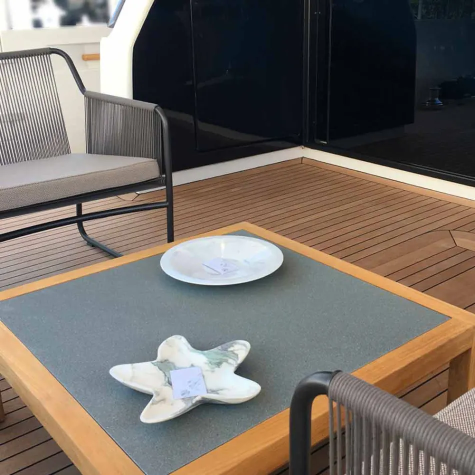 Piattino Moderno in Marmo a Forma di Stella Marina Made in Italy - Ticcio Viadurini