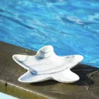 Piattino Moderno in Marmo a Forma di Stella Marina Made in Italy - Ticcio Viadurini