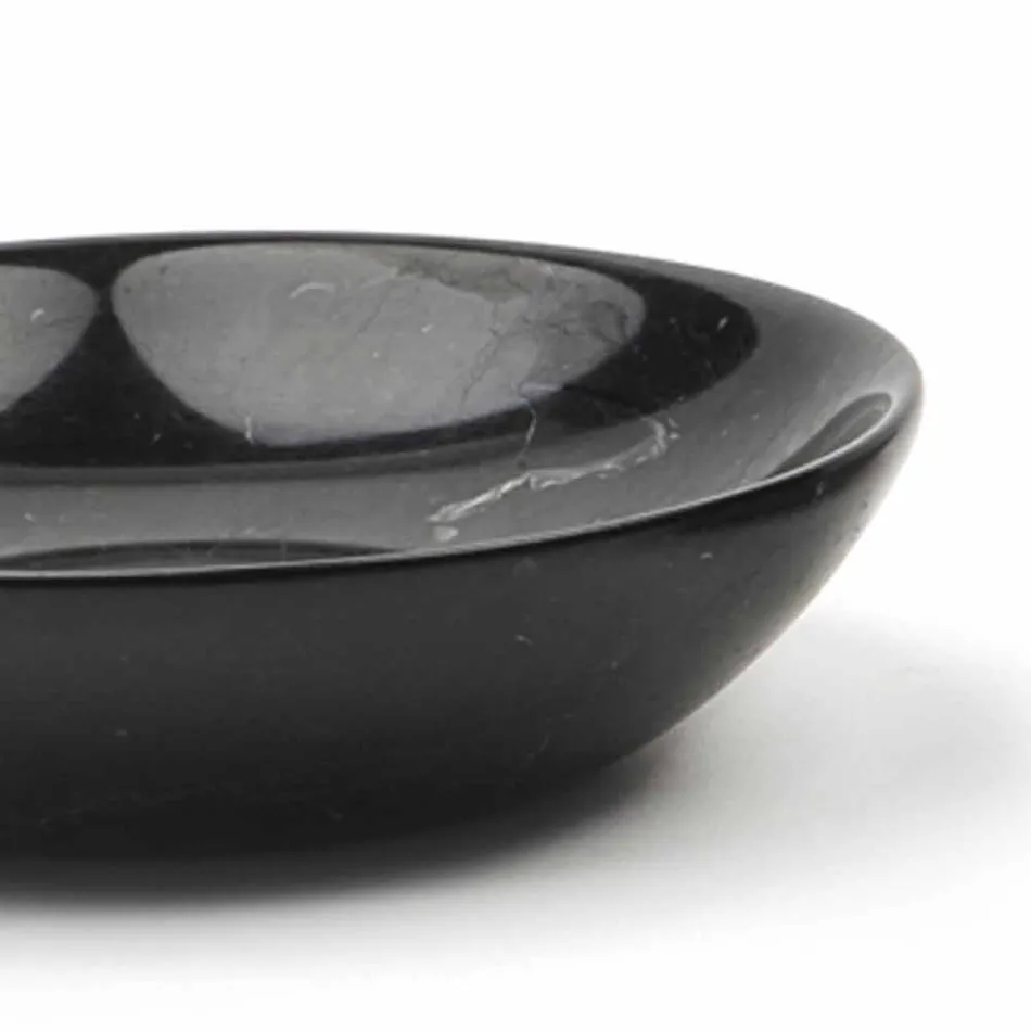 Piattino Moderno Rotondo in Marmo Vari Colori Made in Italy - Spillo Viadurini