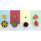 Piattino Moderno Rotondo in Marmo Vari Colori Made in Italy - Spillo Viadurini