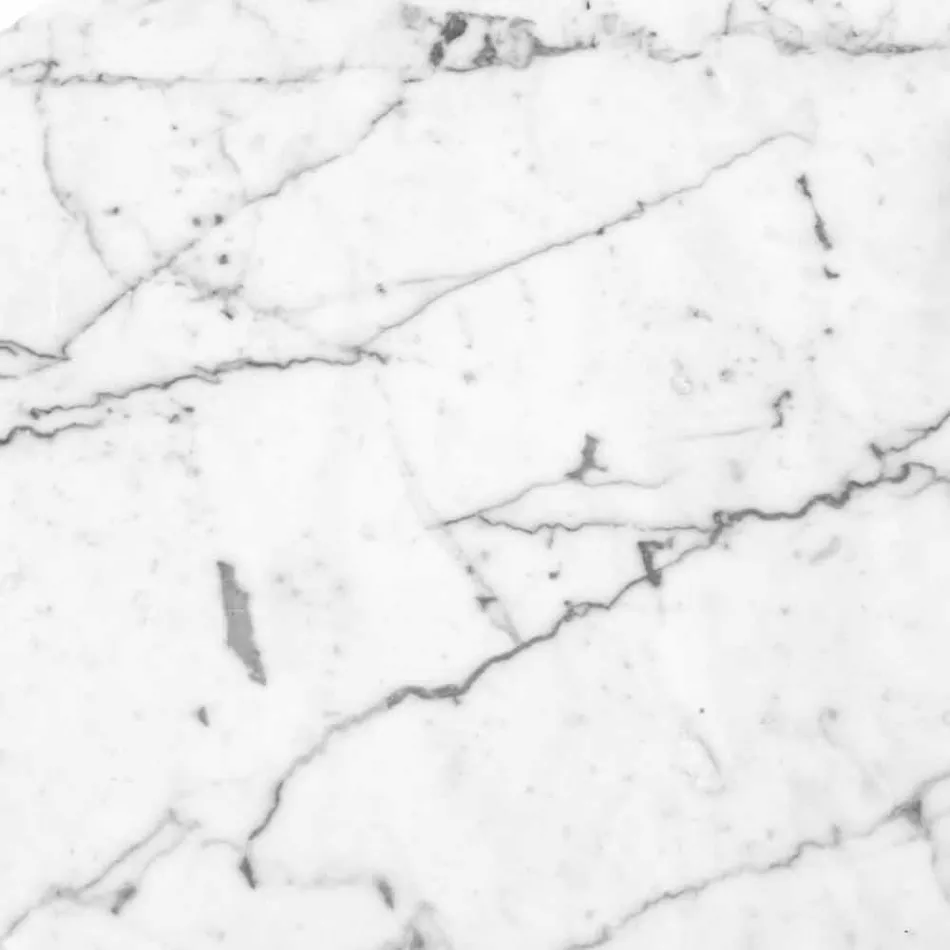 Piatto da Formaggi Rotondo in Marmo Bianco o Nero Made in Italy - Kirby Viadurini