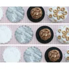 Piatto da Formaggi Rotondo in Marmo Bianco o Nero Made in Italy - Kirby Viadurini