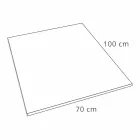 Piatto Doccia 100x70 in Resina Bianca Finitura Effetto Ardesia - Sommo Viadurini