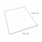 Piatto Doccia 120x70 Design Moderno in Resina Finitura Effetto Pietra - Domio Viadurini