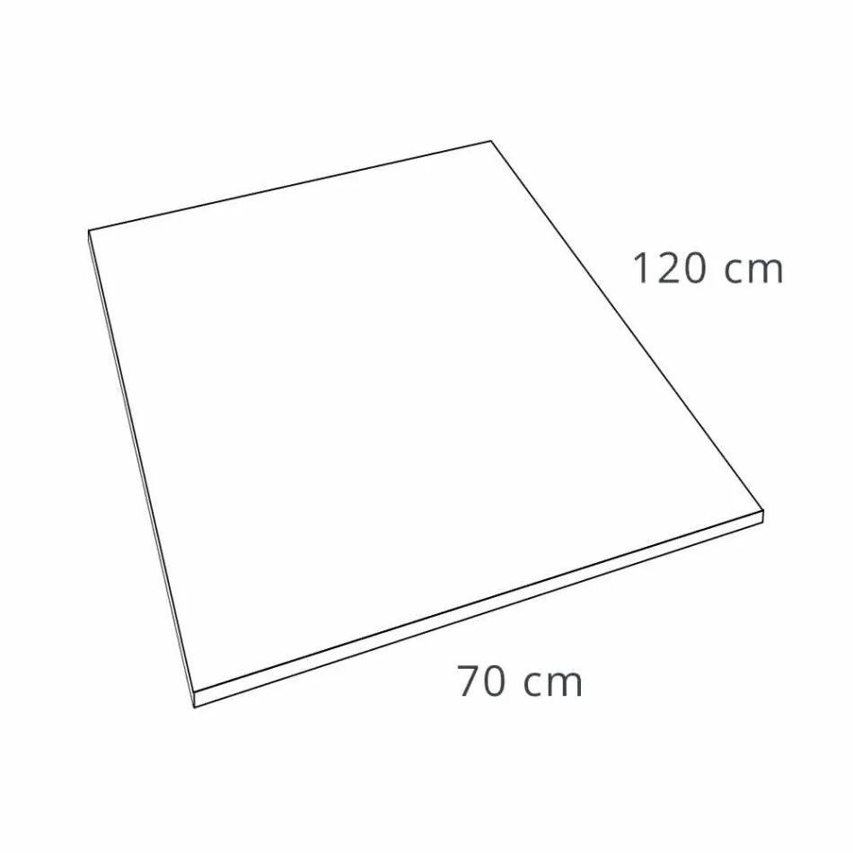 Piatto Doccia 120x70 in Resina Effetto Ardesia con Griglia in Acciaio - Sommo Viadurini