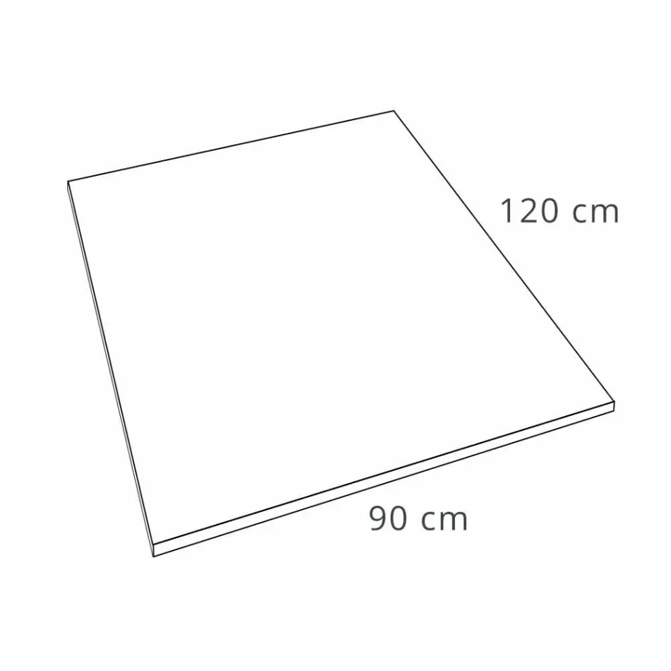 Piatto Doccia 120x90 Design Moderno in Resina Finitura Effetto Cemento - Cupio Viadurini