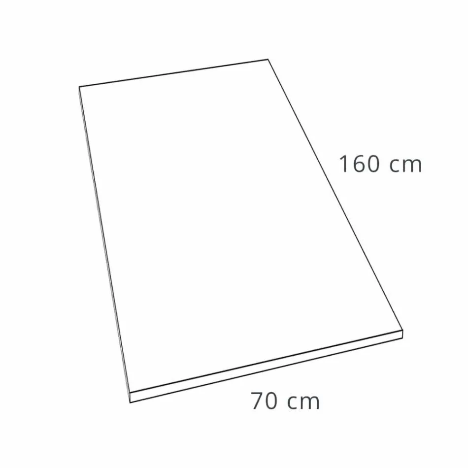Piatto Doccia 160x70 Moderno in Resina Finitura Effetto Pietra - Domio Viadurini
