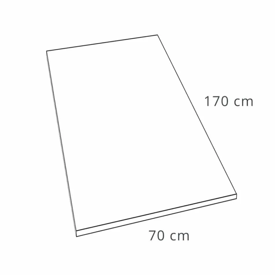 Piatto Doccia 170x70 in Resina Effetto Pietra con Griglia in Acciaio - Domio Viadurini