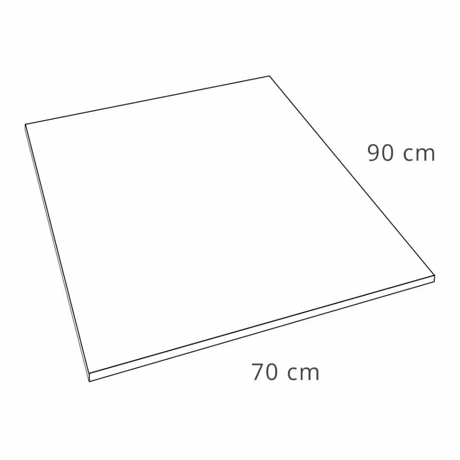 Piatto Doccia 90x70 in Resina Effetto Velluto Bianco con Copripiletta - Estimo Viadurini