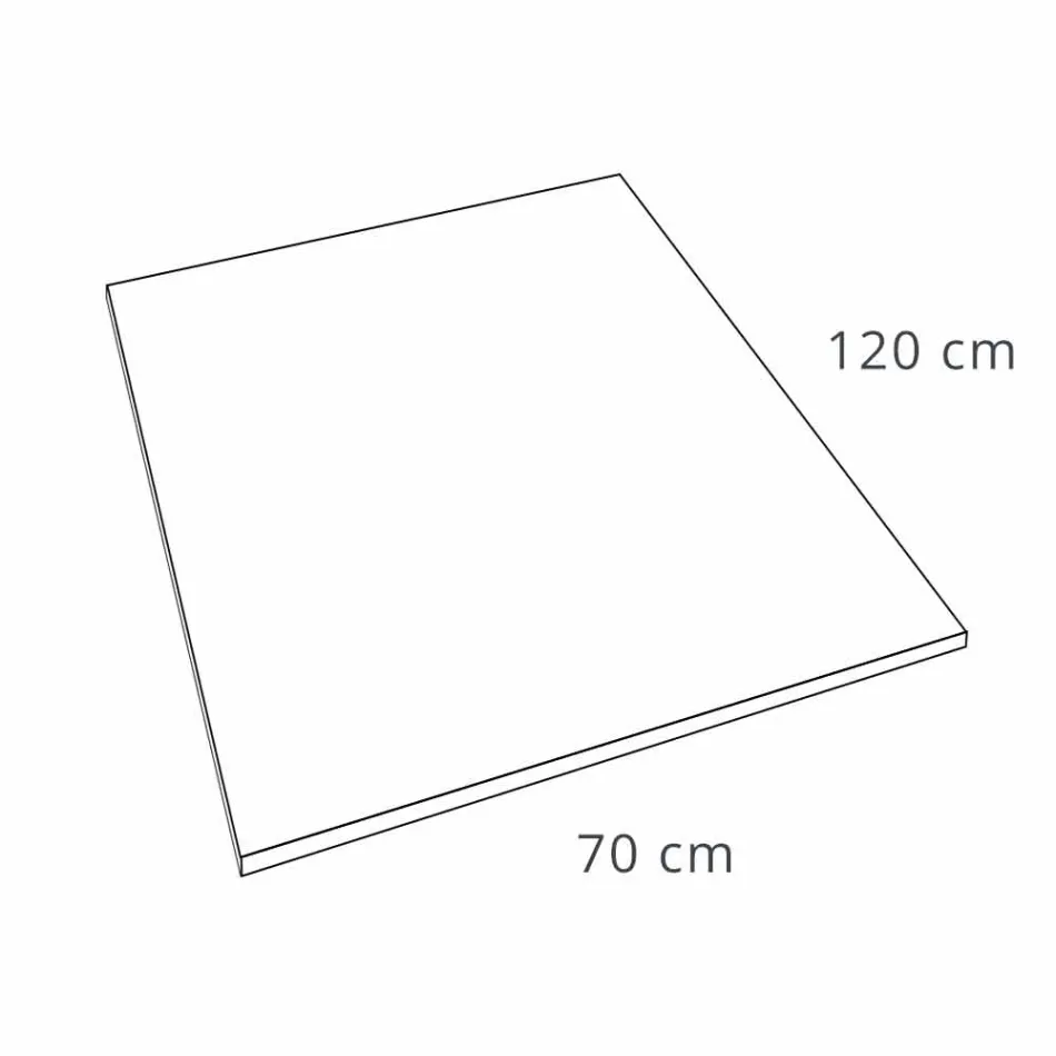 Piatto Doccia Design Moderno 120x70 in Resina Effetto Velluto - Estimo Viadurini