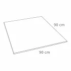 Piatto Doccia Design Quadrato 90x90 in Resina Bianca Effetto Velluto - Estimo Viadurini