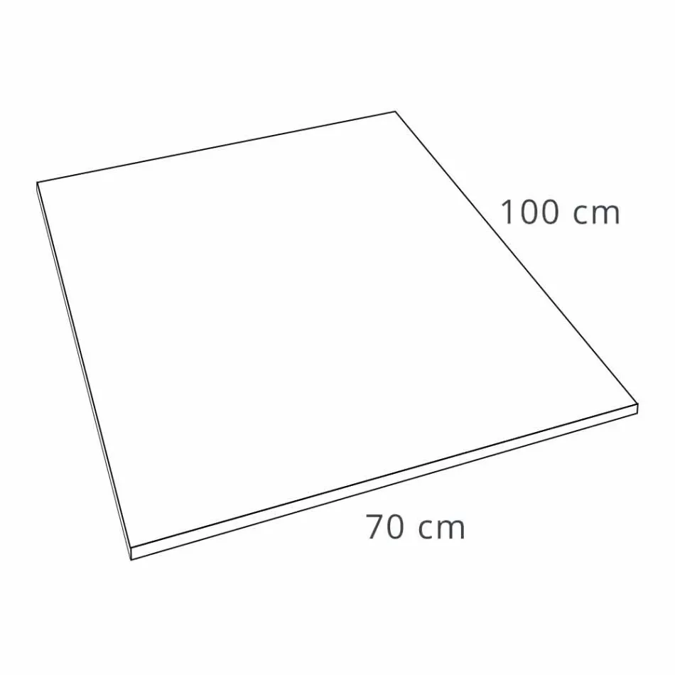 Piatto Doccia di Design Moderno in Resina Effetto Pietra 100x70 - Domio Viadurini